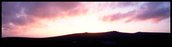 Leuchtender Himmel in Großbritannien